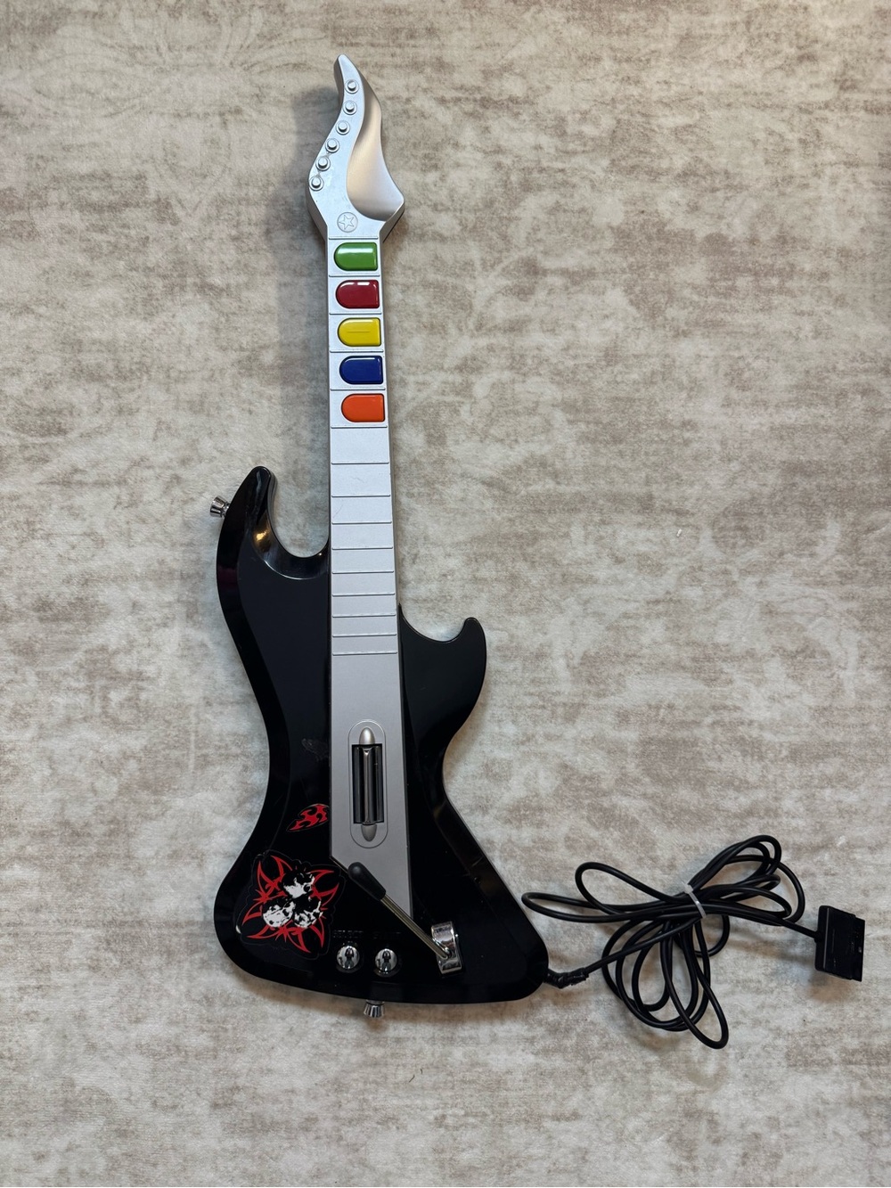 Ant Commandos Wired Shredder Guitar Controller Xbox 360 Tested Working Black
